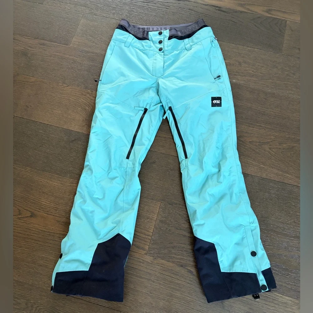 Picture Exa women’s Insulated Ski Snowboarding Pant aqua. Women’s size large. - Picture 3 of 7